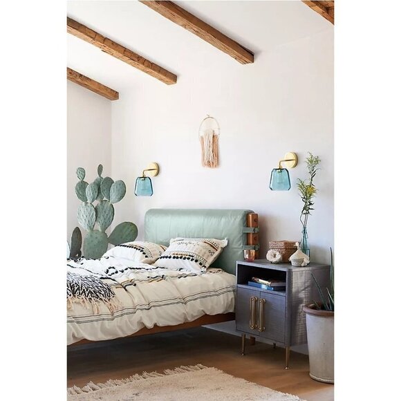 NEW Anthropologie Textured Kessabine Twin Duvet Cover Embroidered Patchwork - Picture 4 of 10